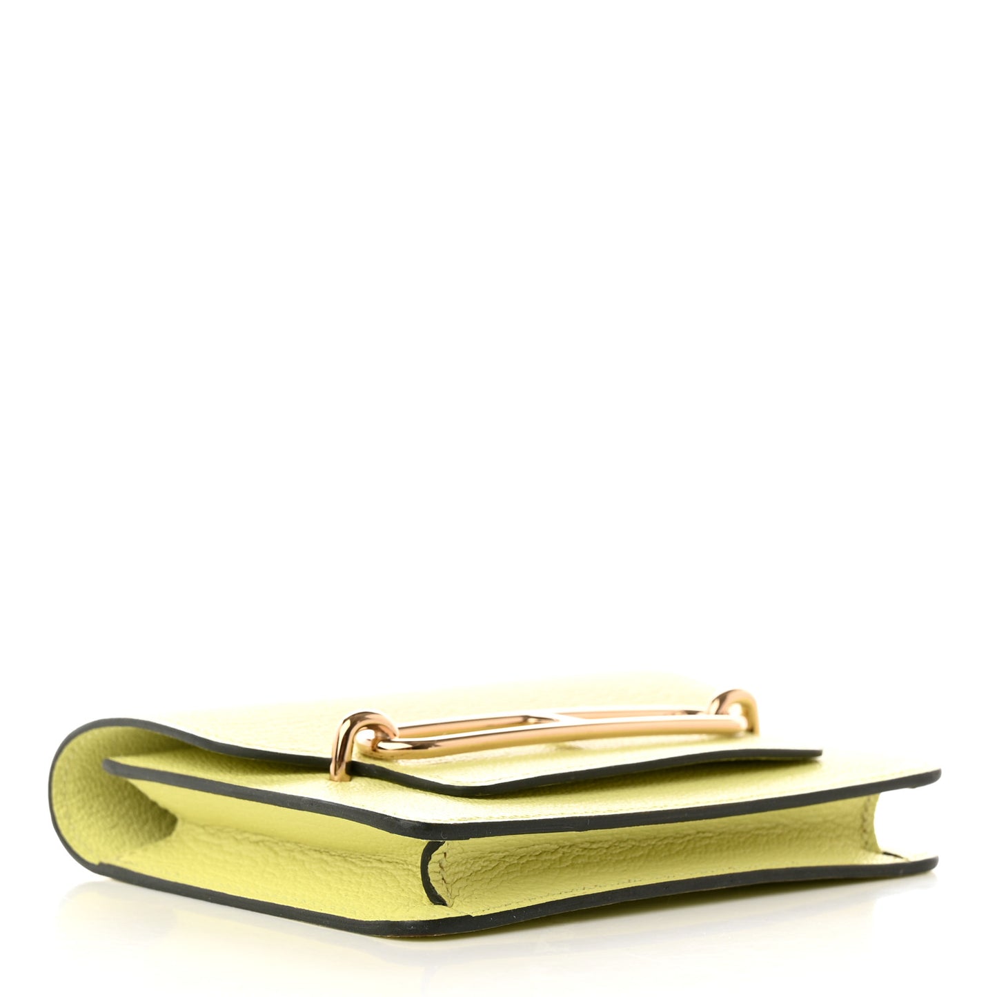 Chevre Mysore Roulis Slim Wallet Jaune Poussin