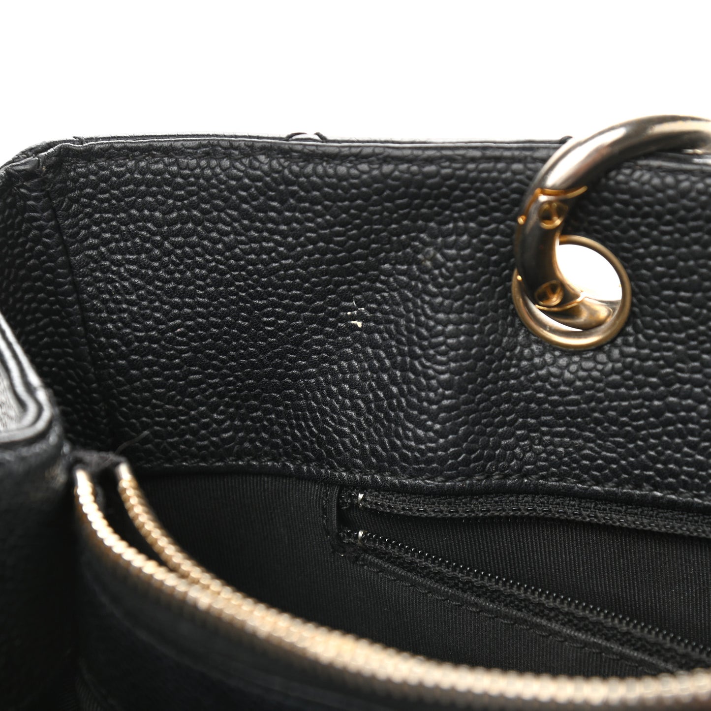 Caviar Quilted Grand Shopping Tote GST Black