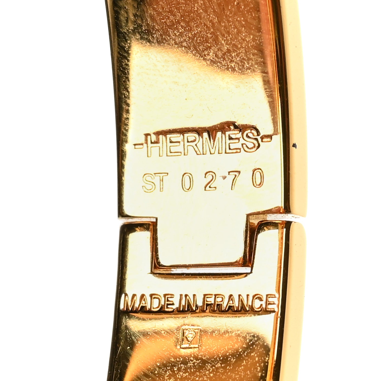 Hermes Enamel Narrow Clic Clac H Bracelet PM Rouge Corail 4 of 4