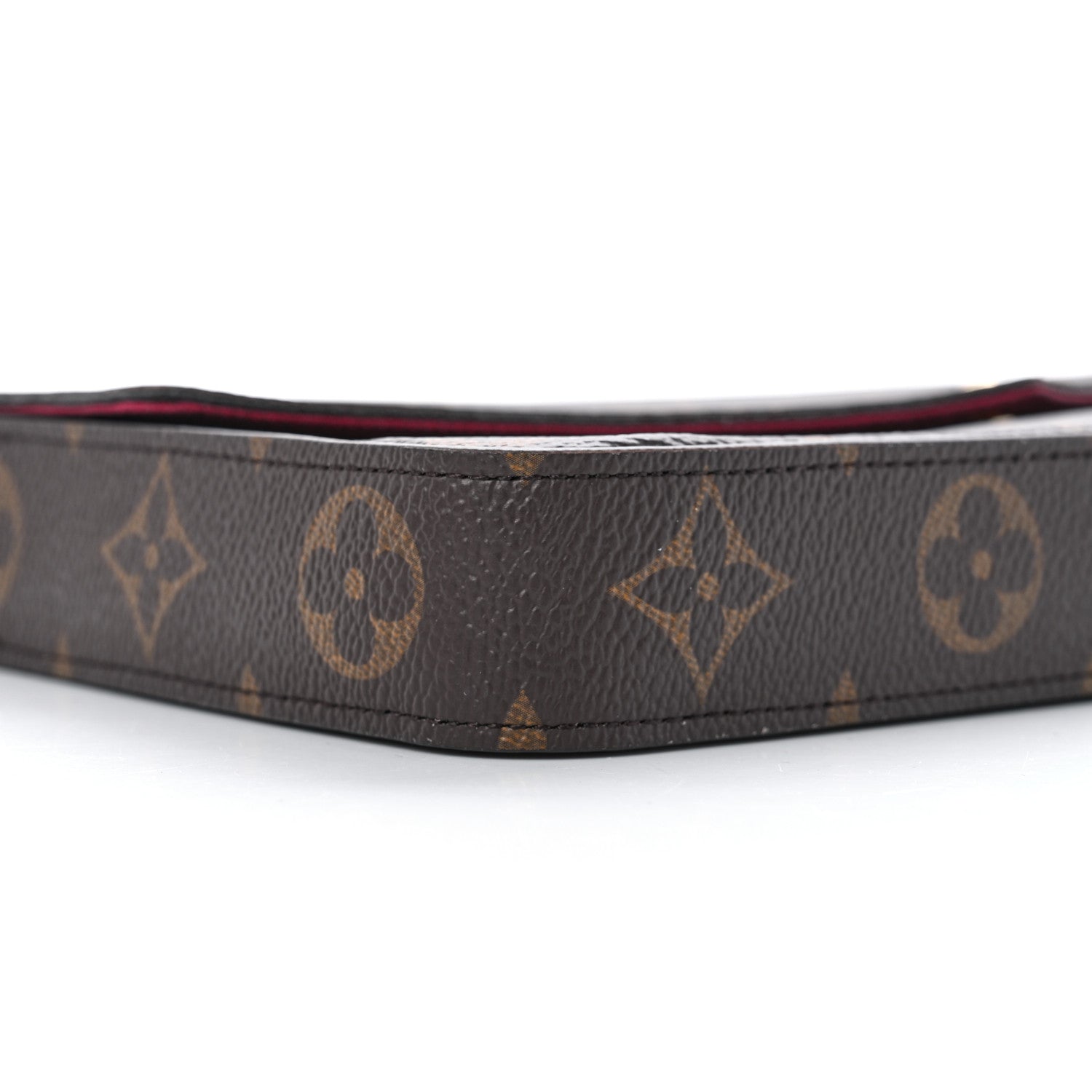 Louis Vuitton Monogram Pochette Felicie Chain Wallet Fuchsia 9 of 11