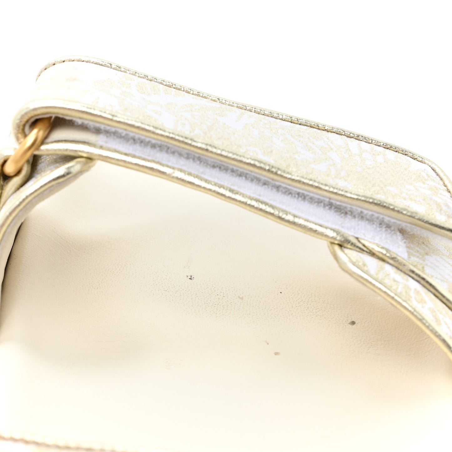Technical Fabric Jacquard Dioract Sandals 40 White Gold