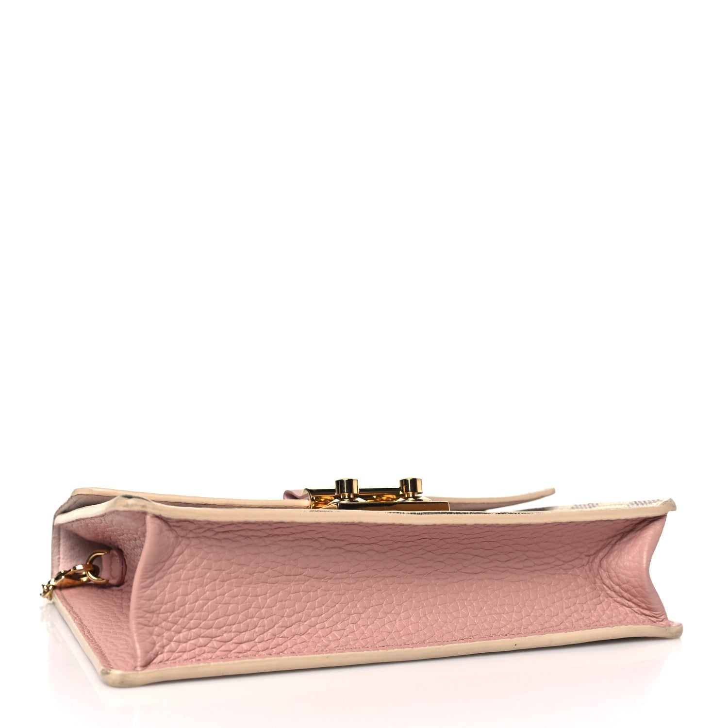 Louis Vuitton Damier Azur Croisette Chain Wallet Rose Ballerine 4 of 9