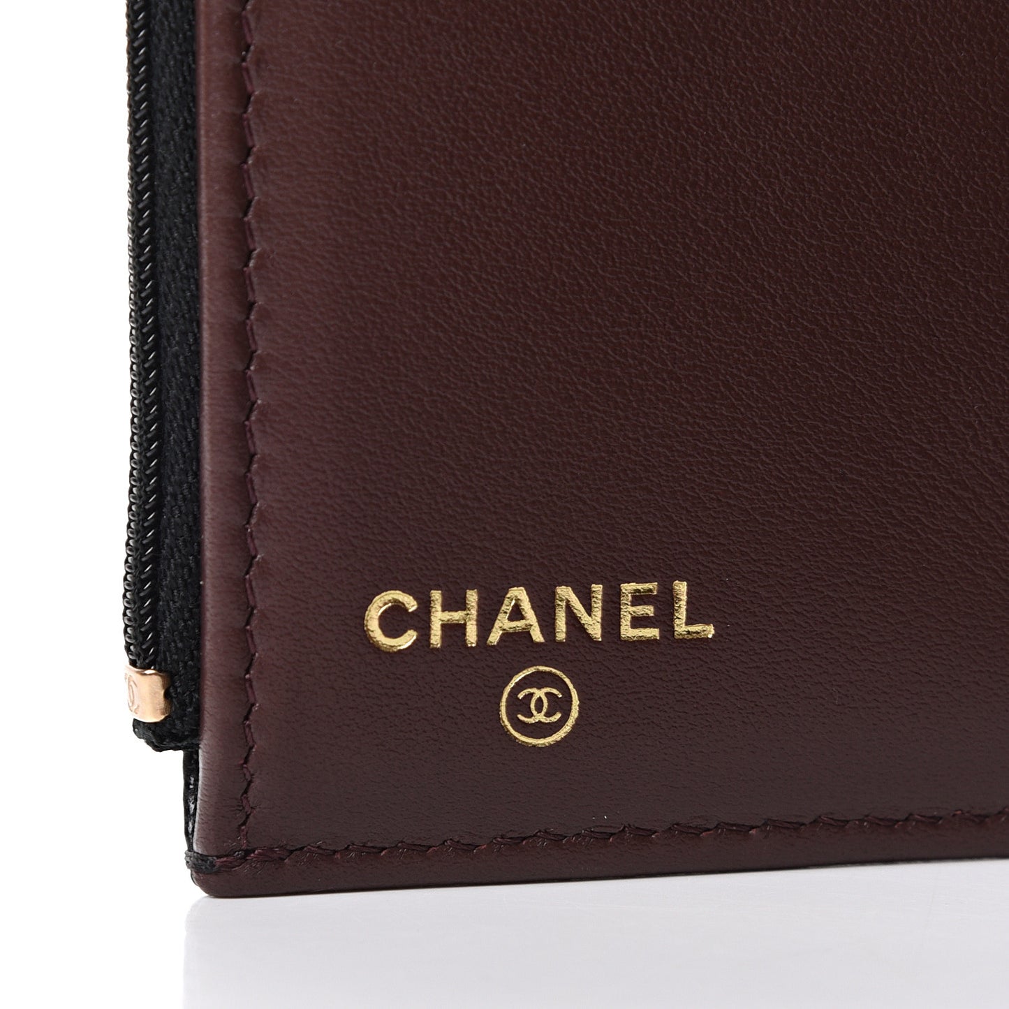Caviar Quilted Compact Flap Wallet Black