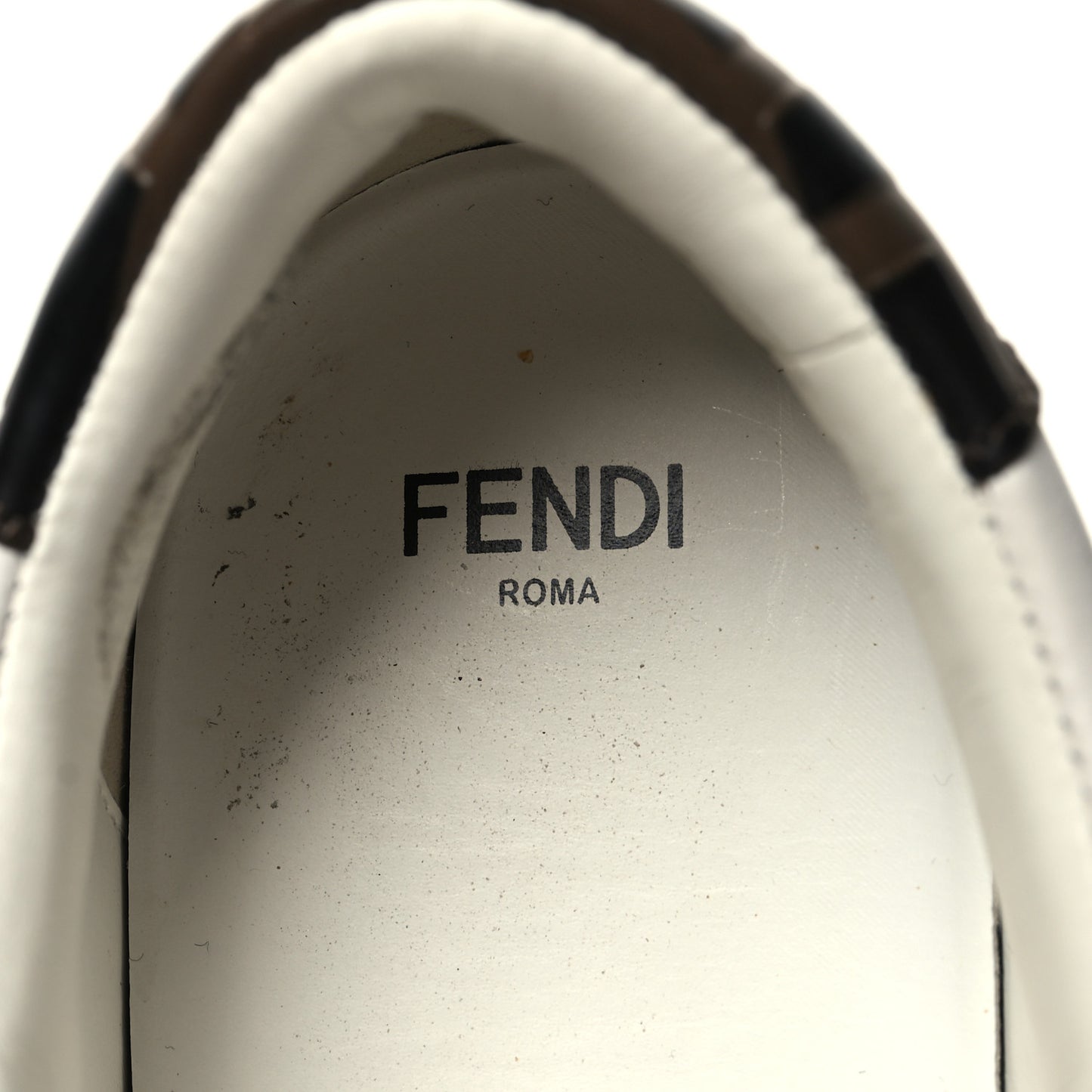 Vitello FF Embossed Womens Slip On Sneakers 37 Ultra 37 White Maya Black