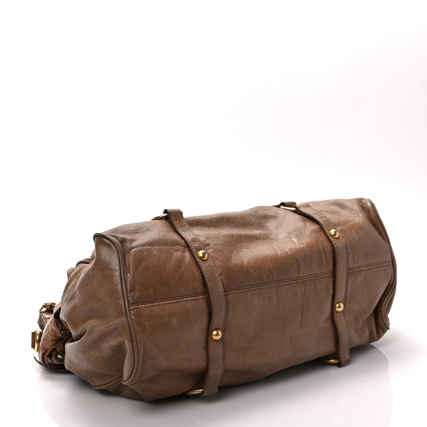 Vitello Lux Bow Bag Brown