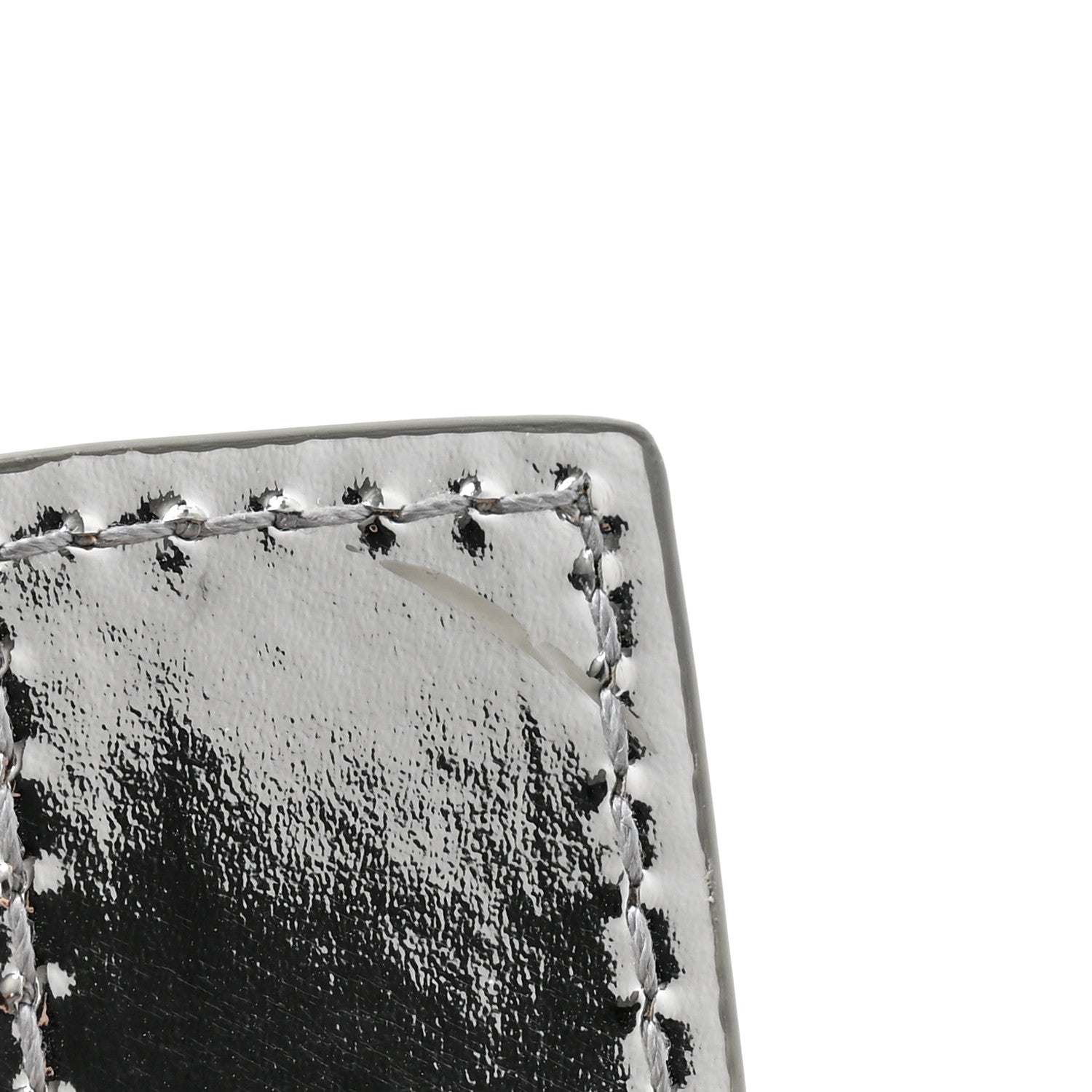 Bottega Veneta Metallic Lambskin Padded Cassette Crossbody Bag Silver 11 of 13