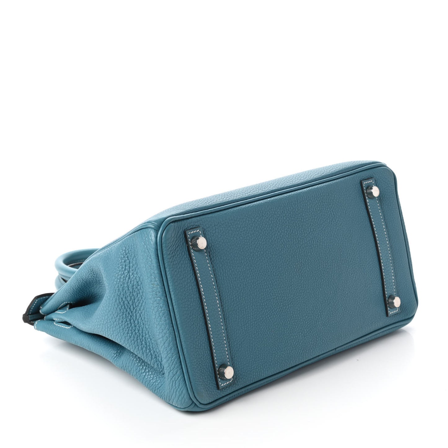 Taurillon Clemence Birkin 30 Blue Jean
