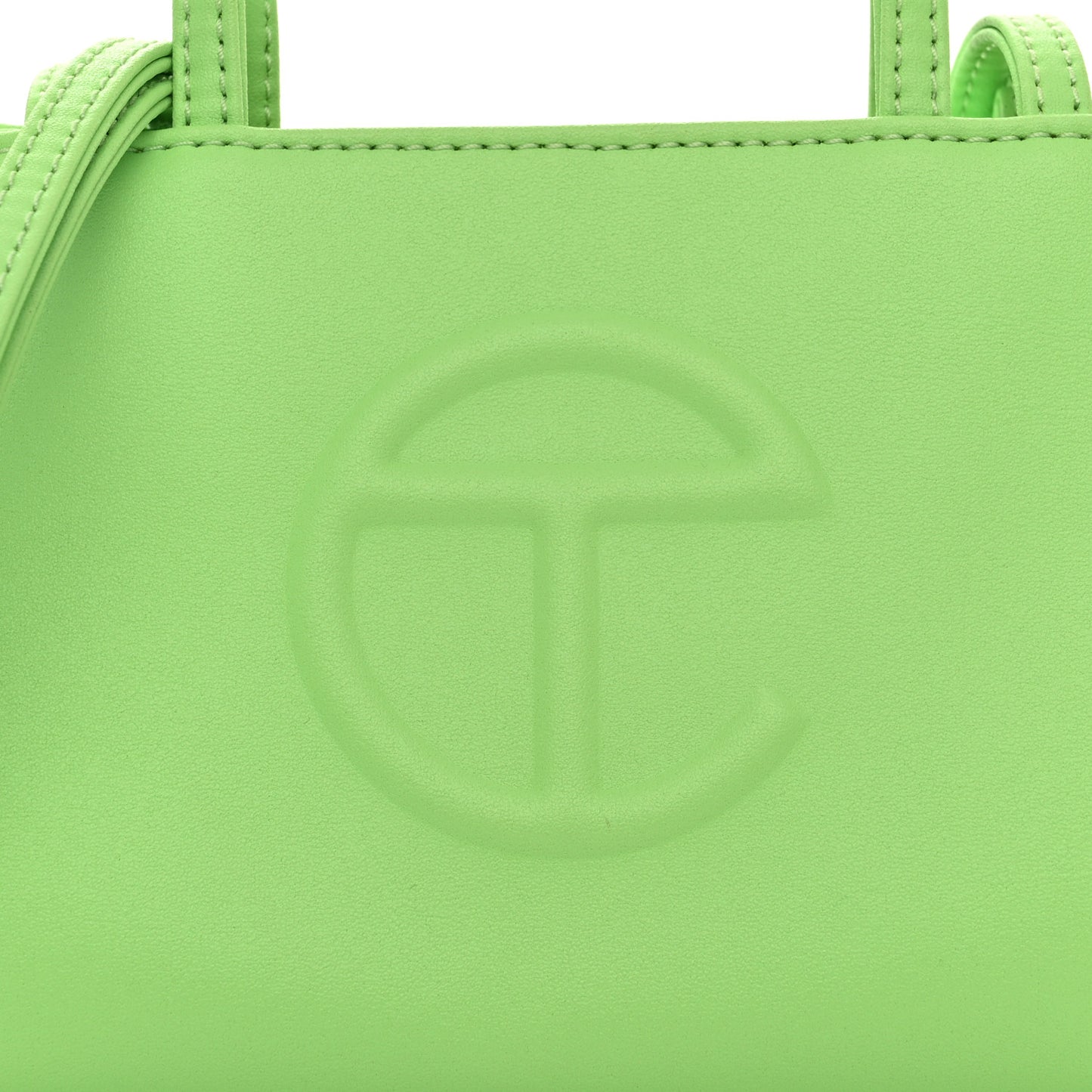 Vegan Leather Small Shopping Bag Double Mint