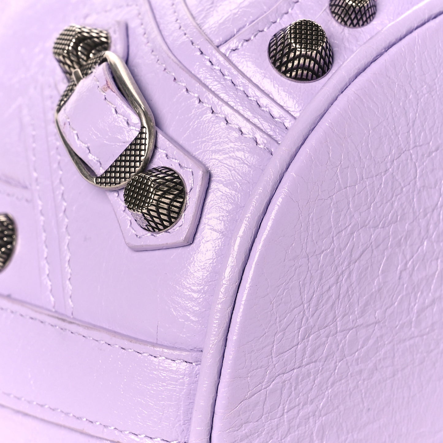 Agneau Arena Le Cagole Bucket Bag XS Lilac