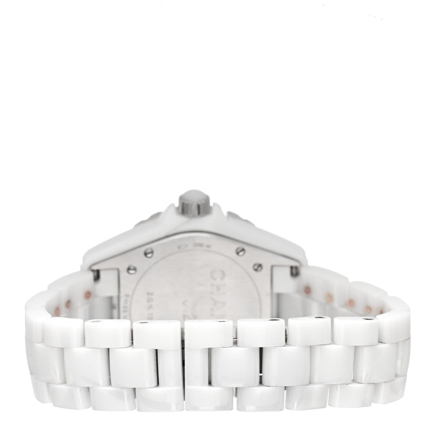 Stainless Steel Ceramic Diamond 38mm J12 Automatic Watch White