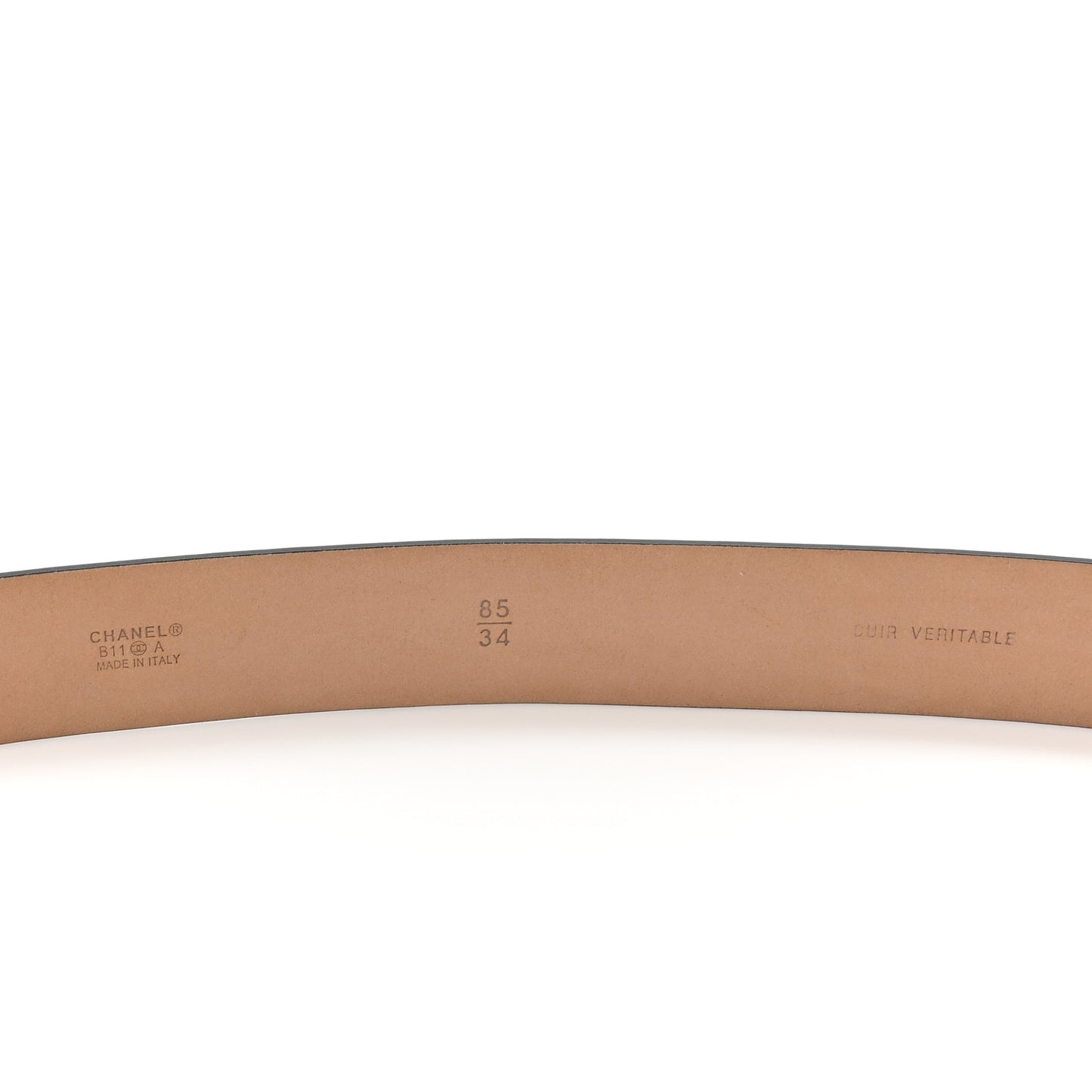 Calfskin CC Boy Belt 85 34 Black