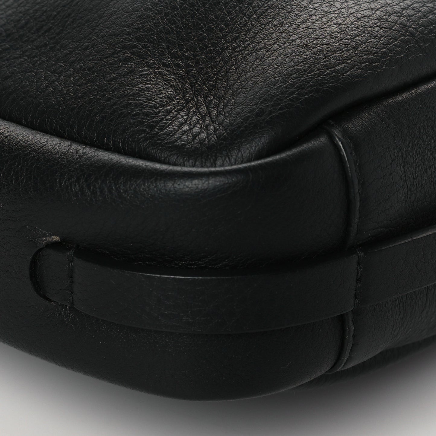 Calfskin Logo S Everyday Camera Bag Black