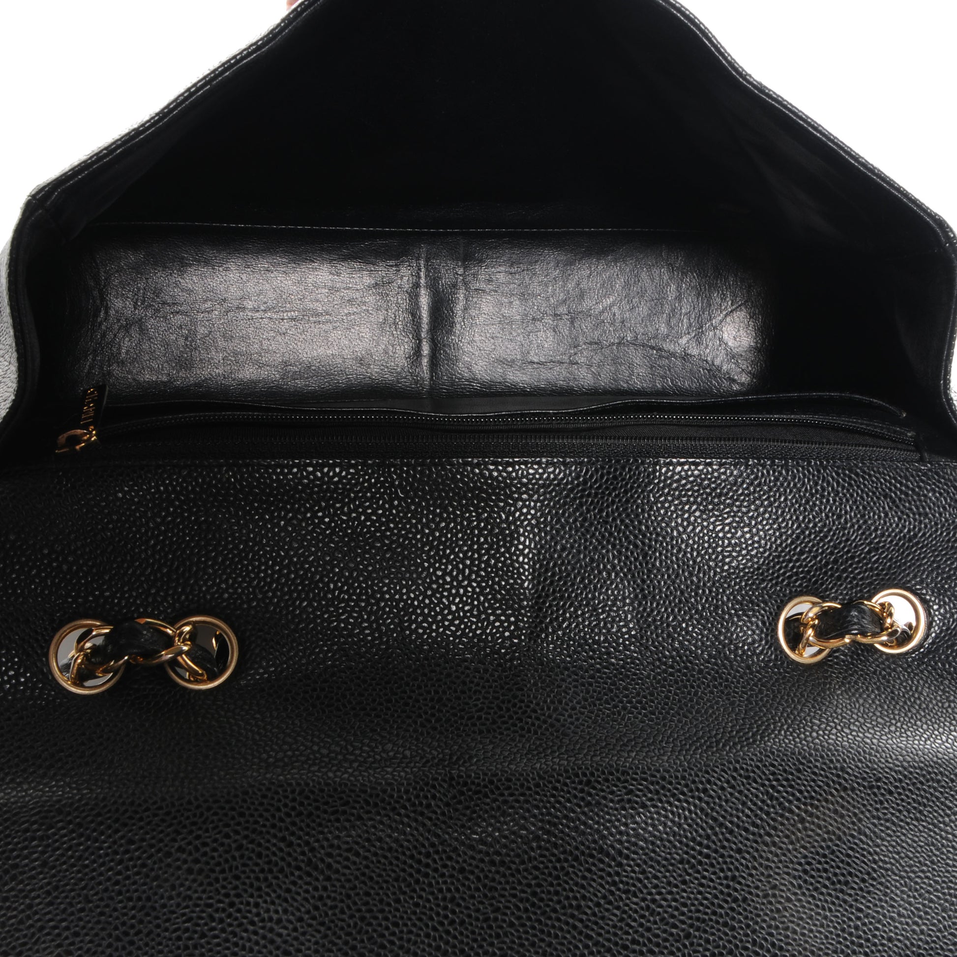 Chanel Caviar Jumbo Single Flap Black 5 of 8