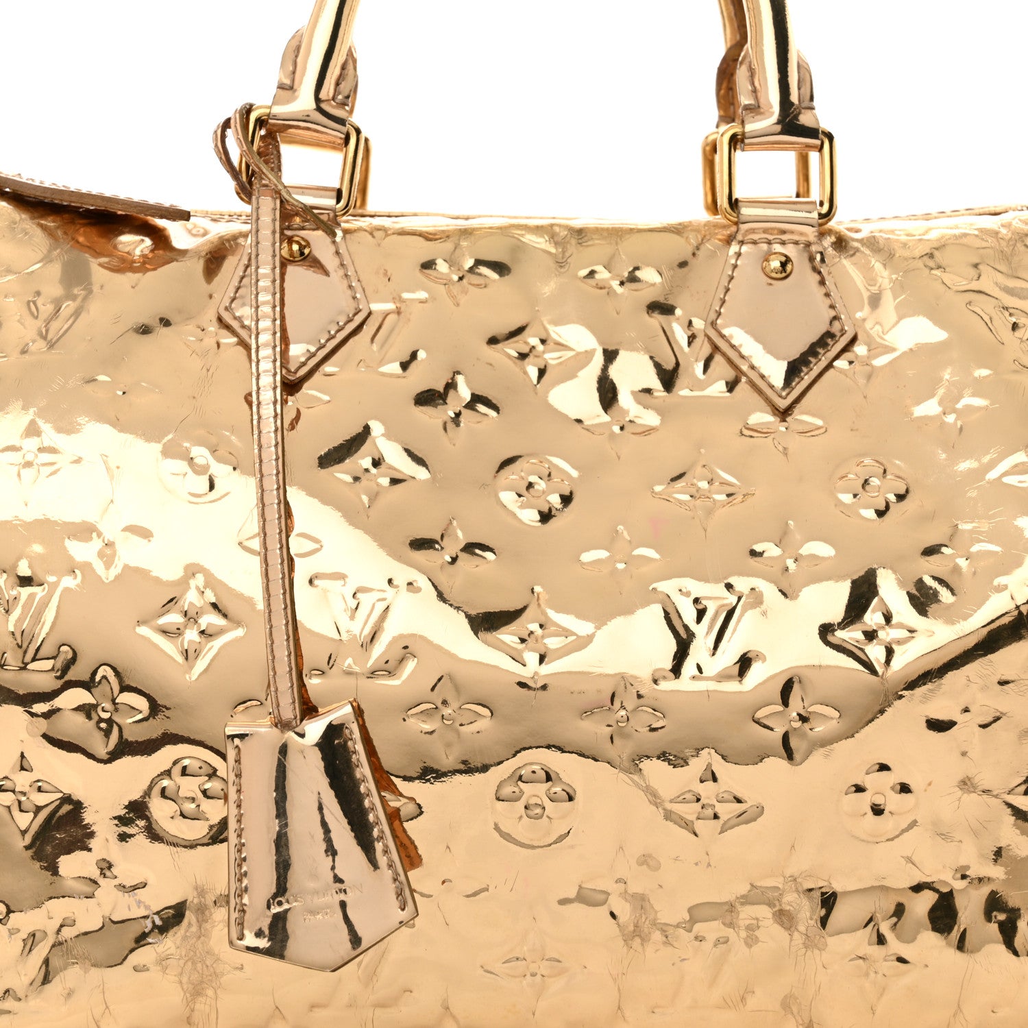 Louis Vuitton Monogram Miroir Speedy 30 Gold 7 of 24