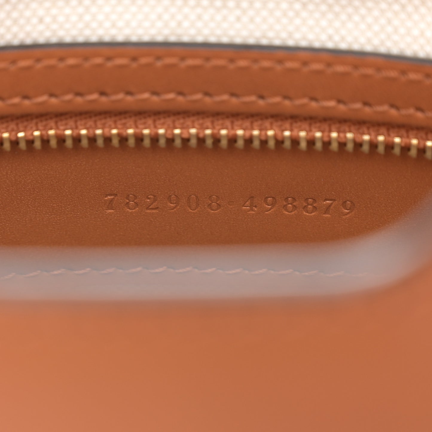 Tritone Calfskin Web Mini Ophidia Bucket Bag Brown