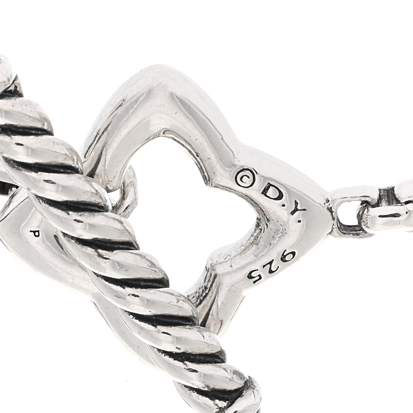 Sterling Silver 25mm Quatrefoil Chain Necklace