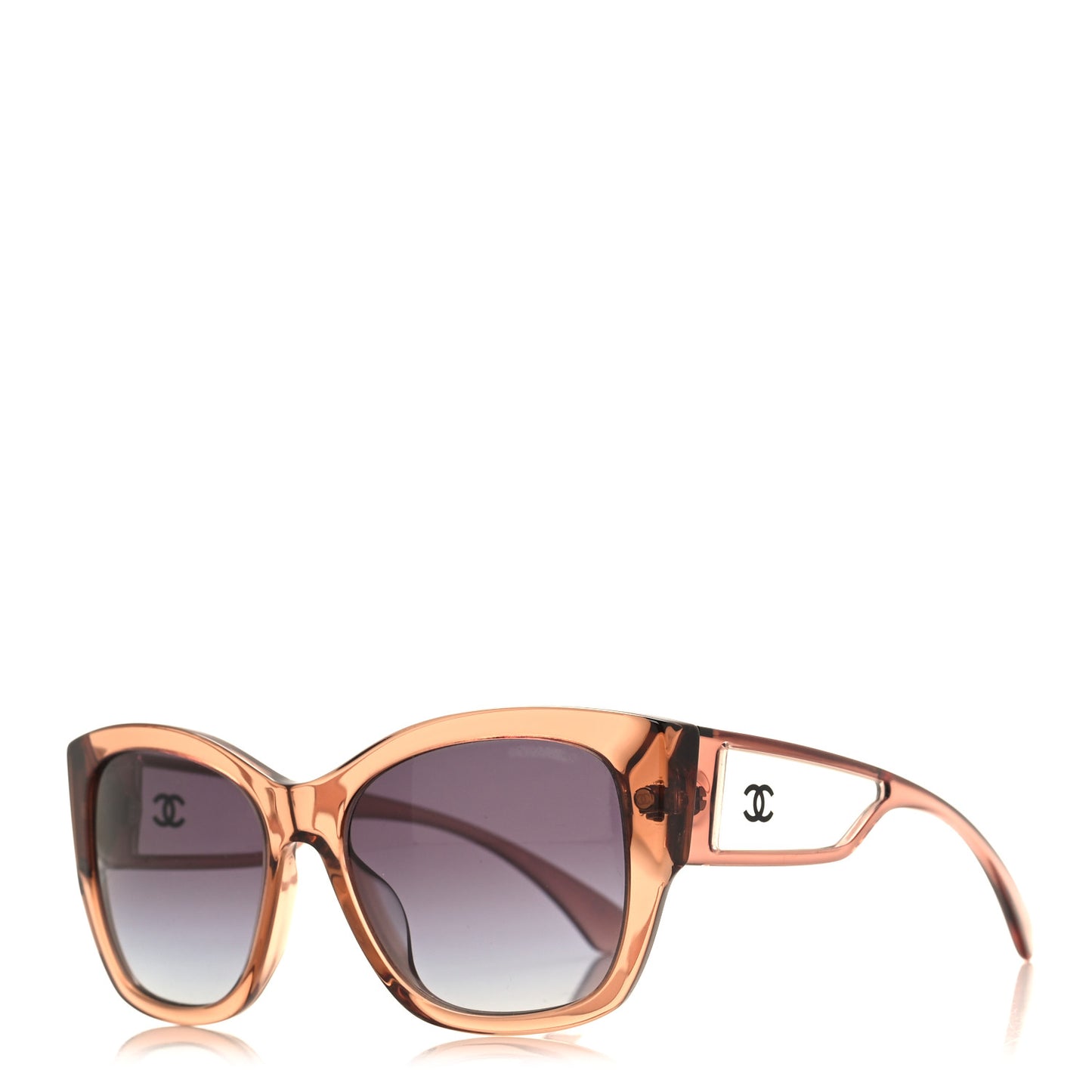 Acetate Polarized Butterfly Signature CC Sunglasses 5429-A Brown