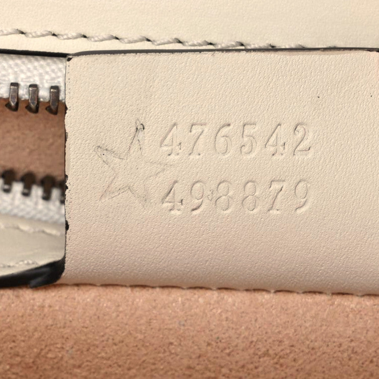 Calfskin Sylvie Web Queen Margaret Shoulder Bag White