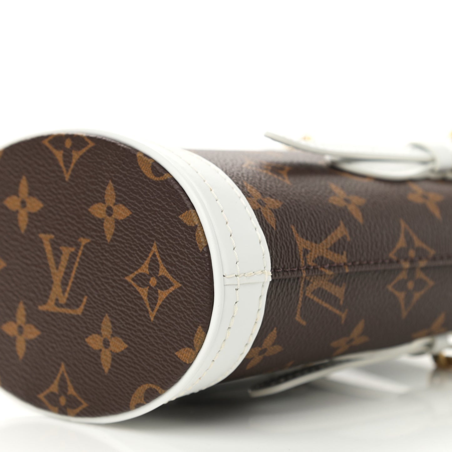 Monogram LV Match Nano Bucket Bag White