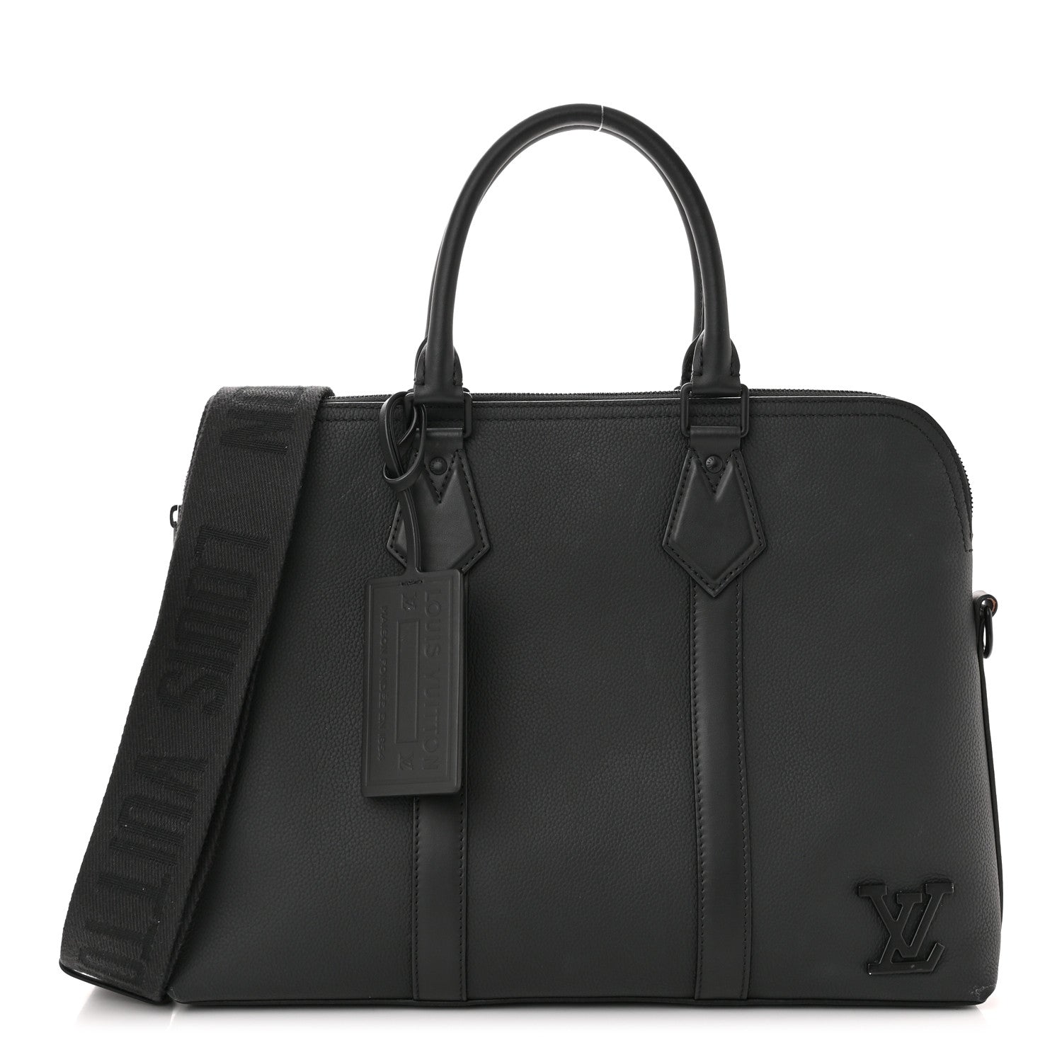 Louis Vuitton Calfskin Aerogram Takeoff Briefcase Black 1306113