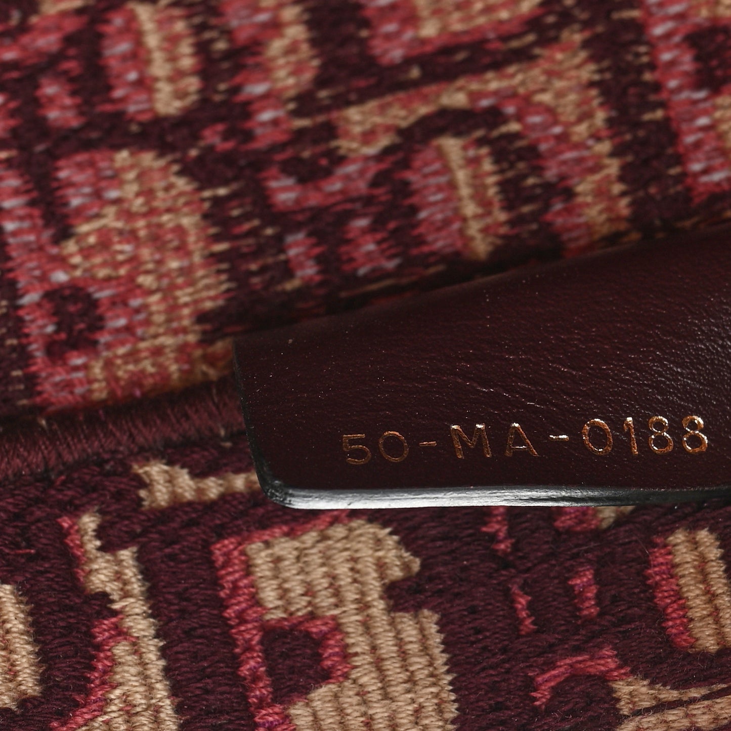 Oblique Large Book Tote Burgundy Multicolor