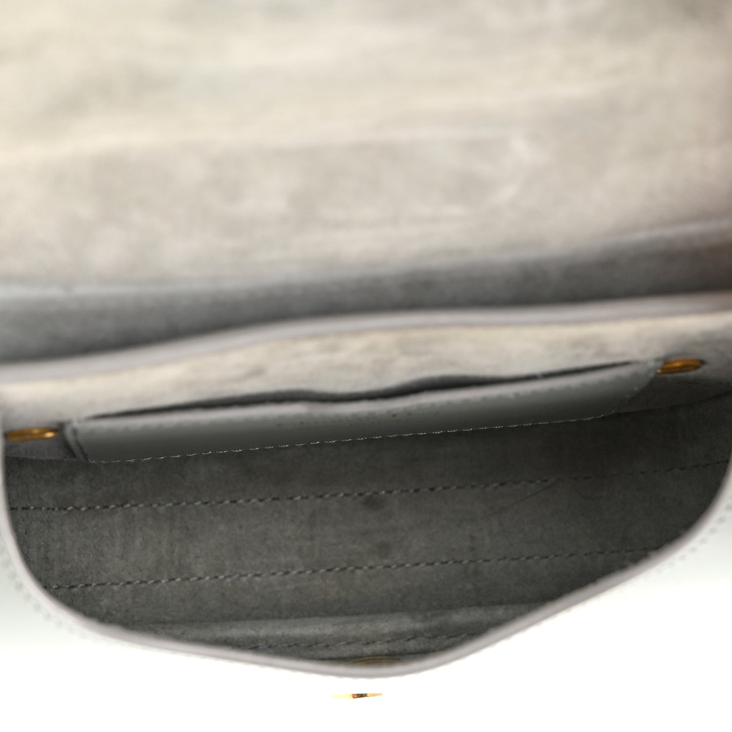 Box Calfskin Small Bobby Bag Gray