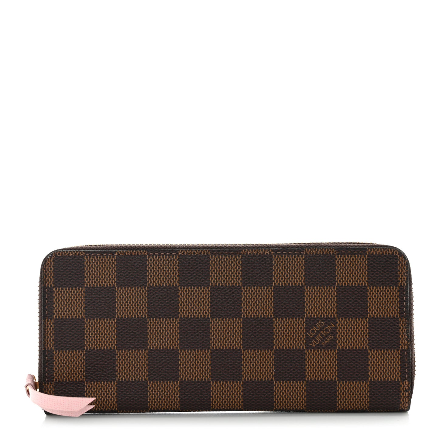 Damier Ebene Clemence Wallet Rose Ballerine