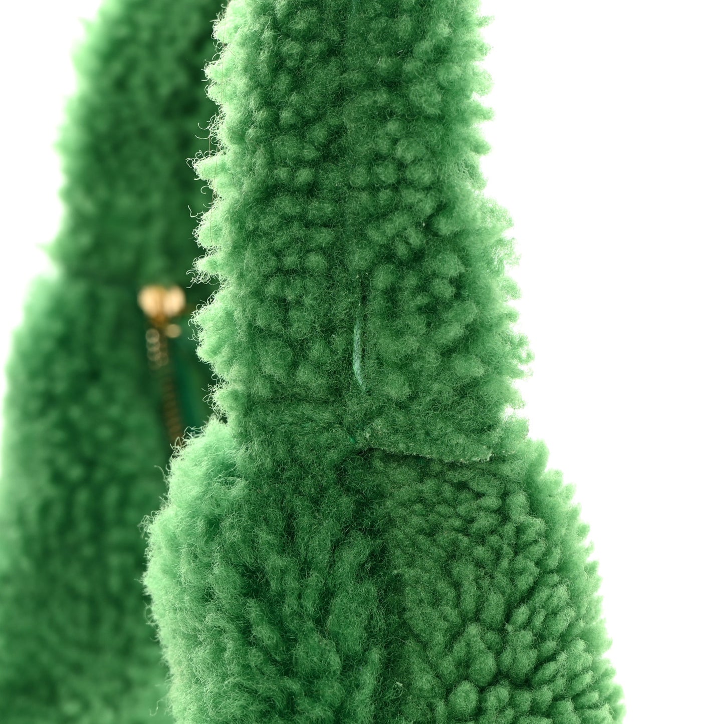 Shearling Shoulder Bag Emerald