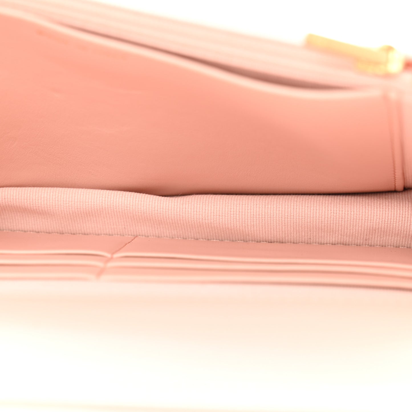 Caviar Quilted Camellia Wallet On Chain WOC Light Pink