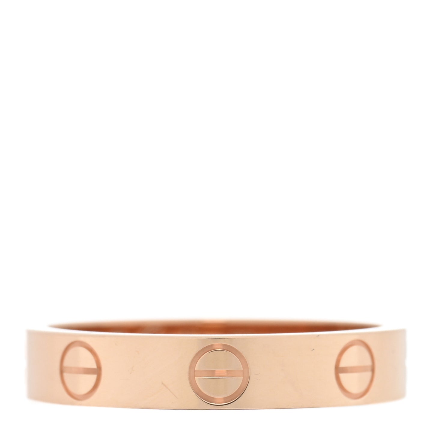 18K Pink Gold 3.5mm LOVE Wedding Band Ring 52 6