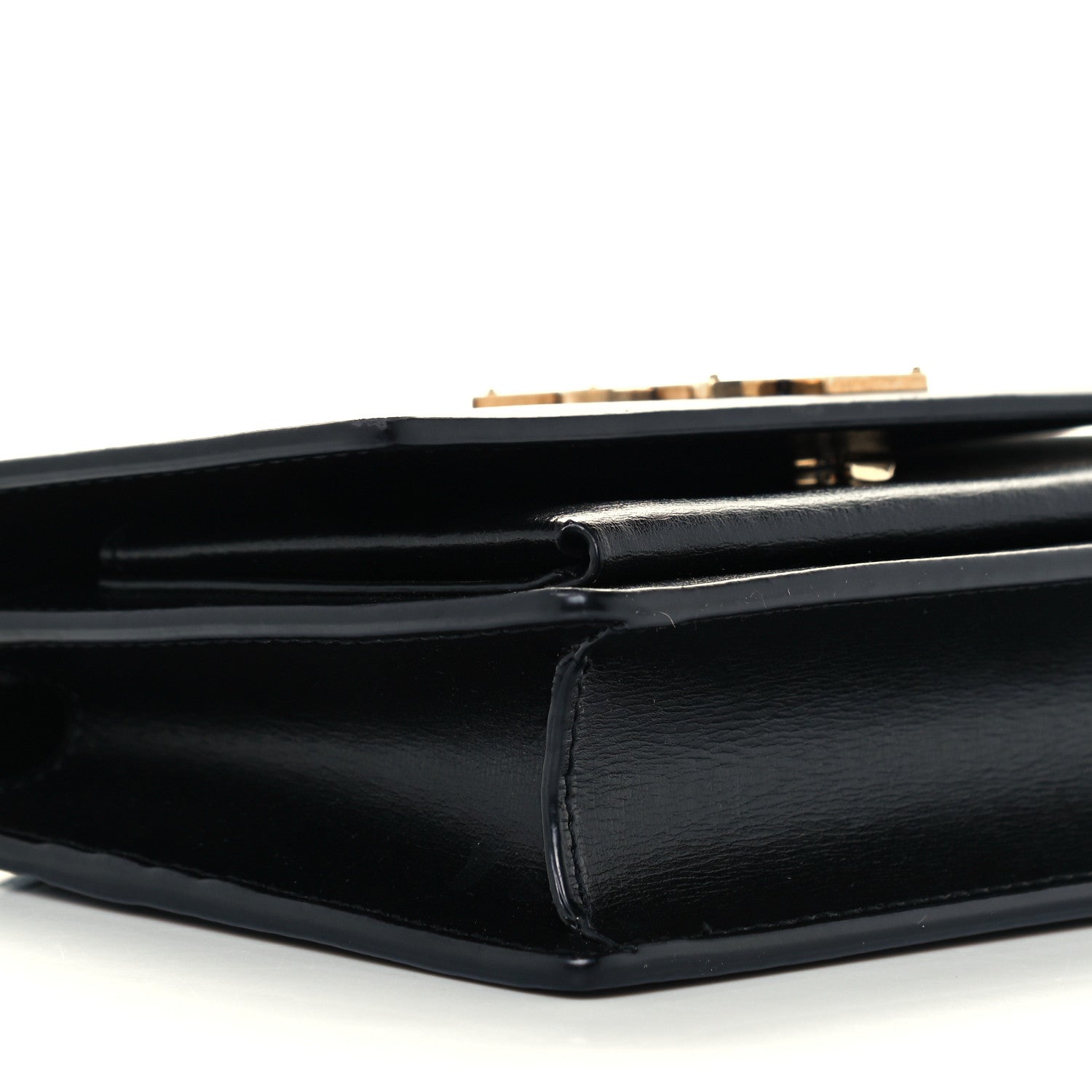 Saint Laurent Calfskin Monogram Sunset Chain Wallet Black 8 of 10