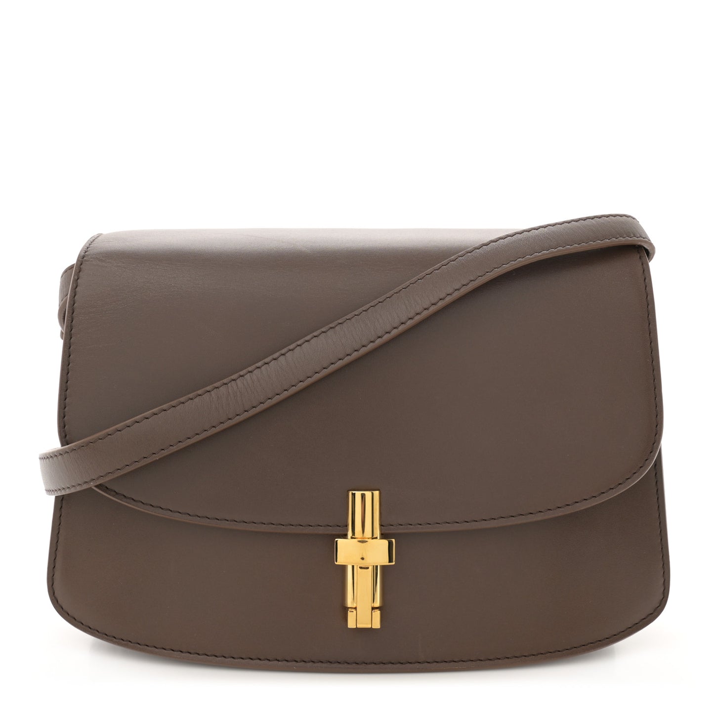 Sleek Calfskin The Sofia 8.75 Crossbody Stone Shg