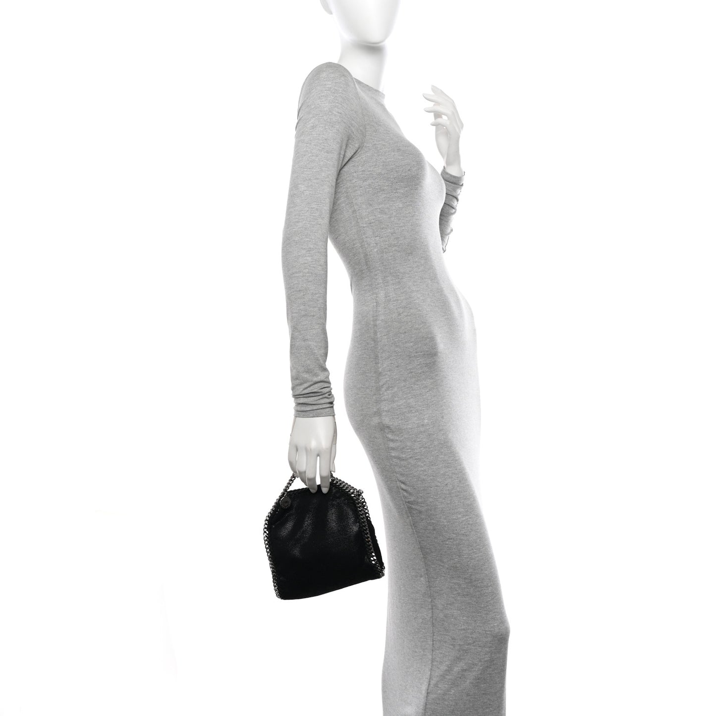 Shaggy Deer Tiny Falabella Tote Black