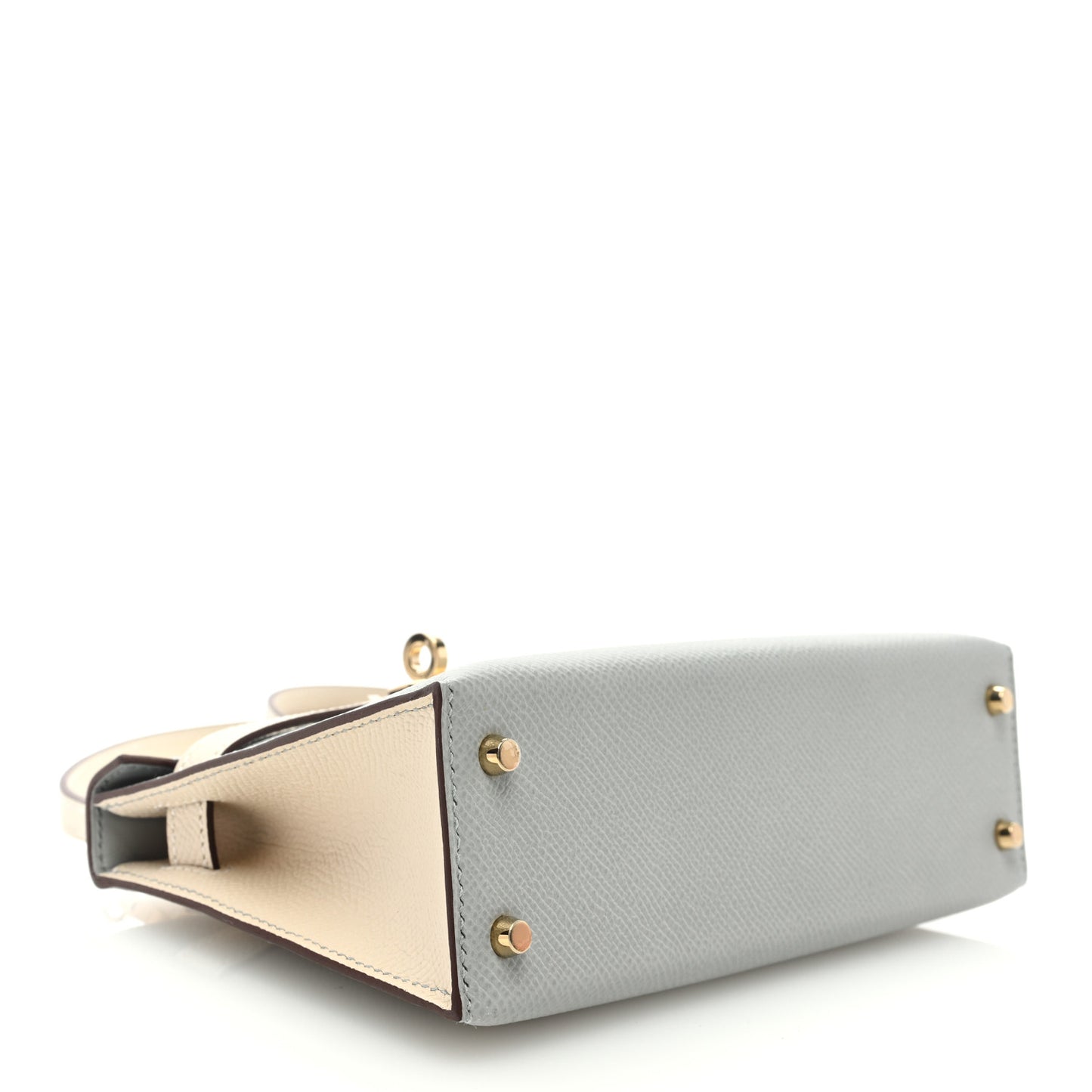 Epsom Mini Horseshoe Kelly Sellier 20 Craie Bleu Glacier