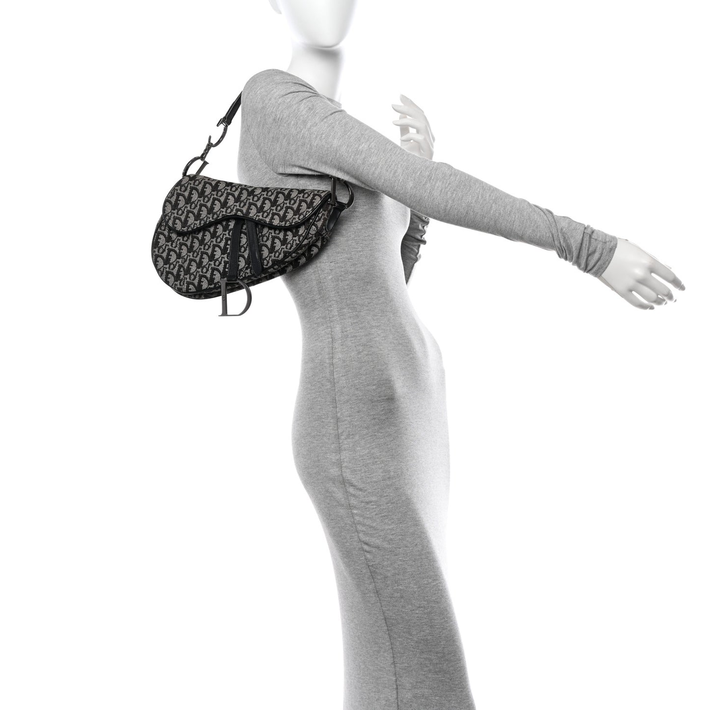 Oblique Saddle Bag Black