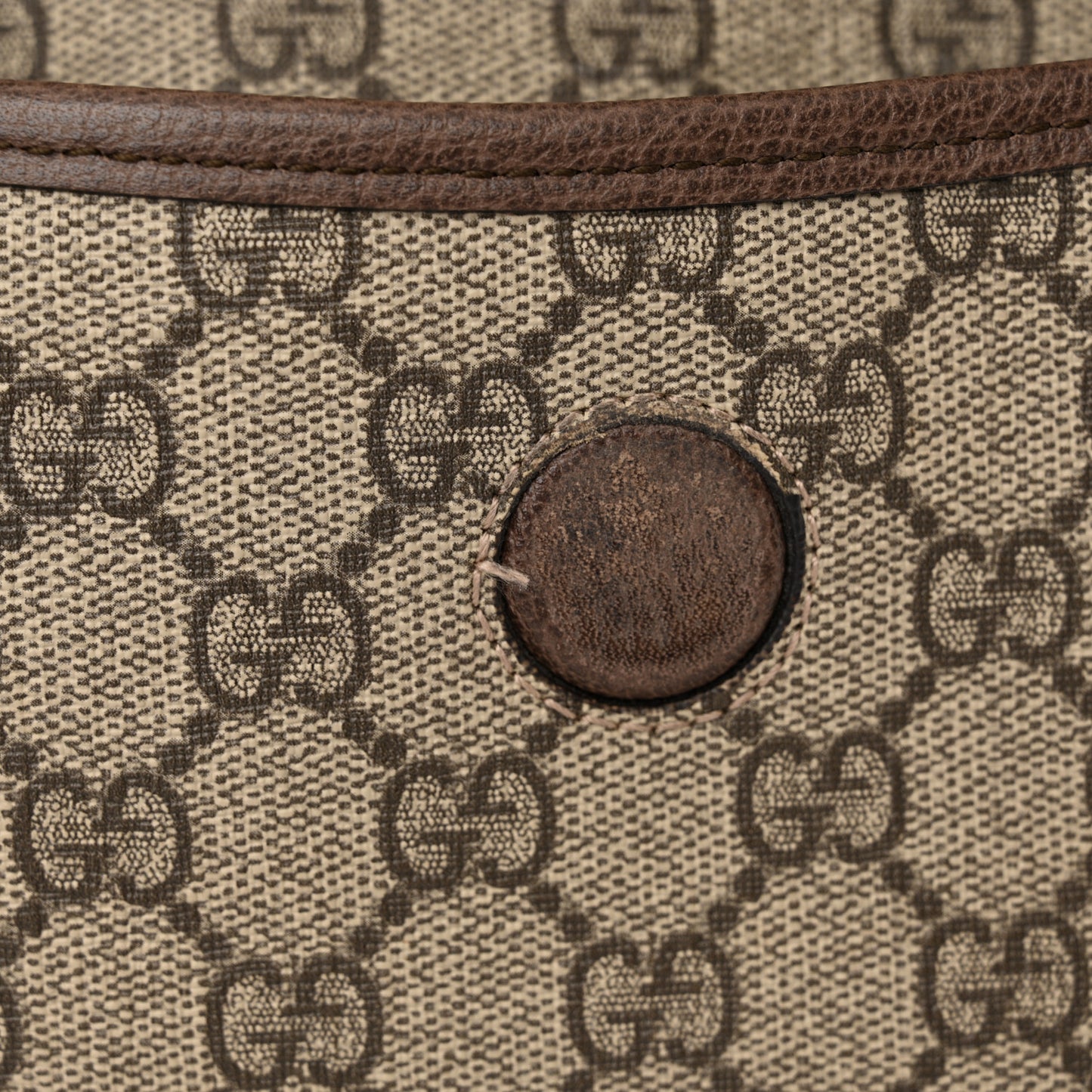 GG Supreme Monogram Neo Vintage Web Belt Bag Brown