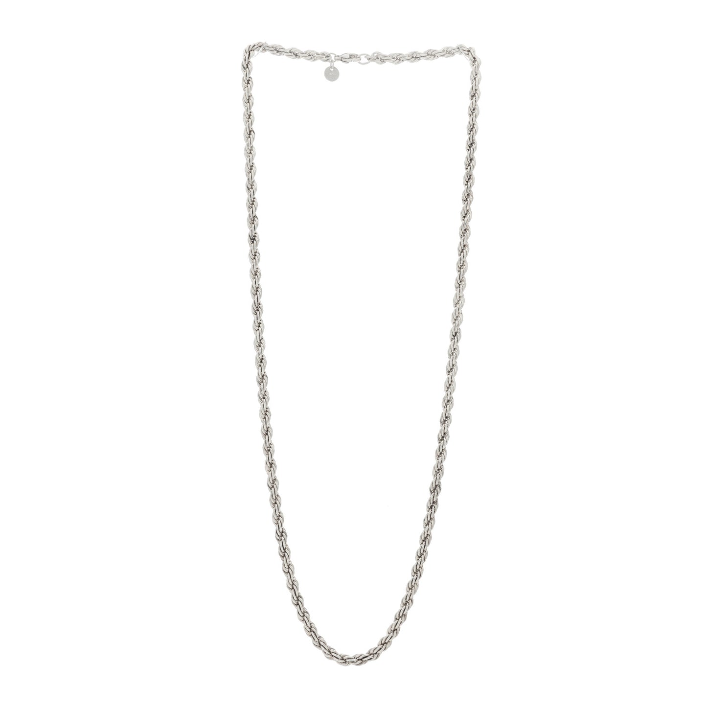 Sterling Silver Rope Chain Necklace