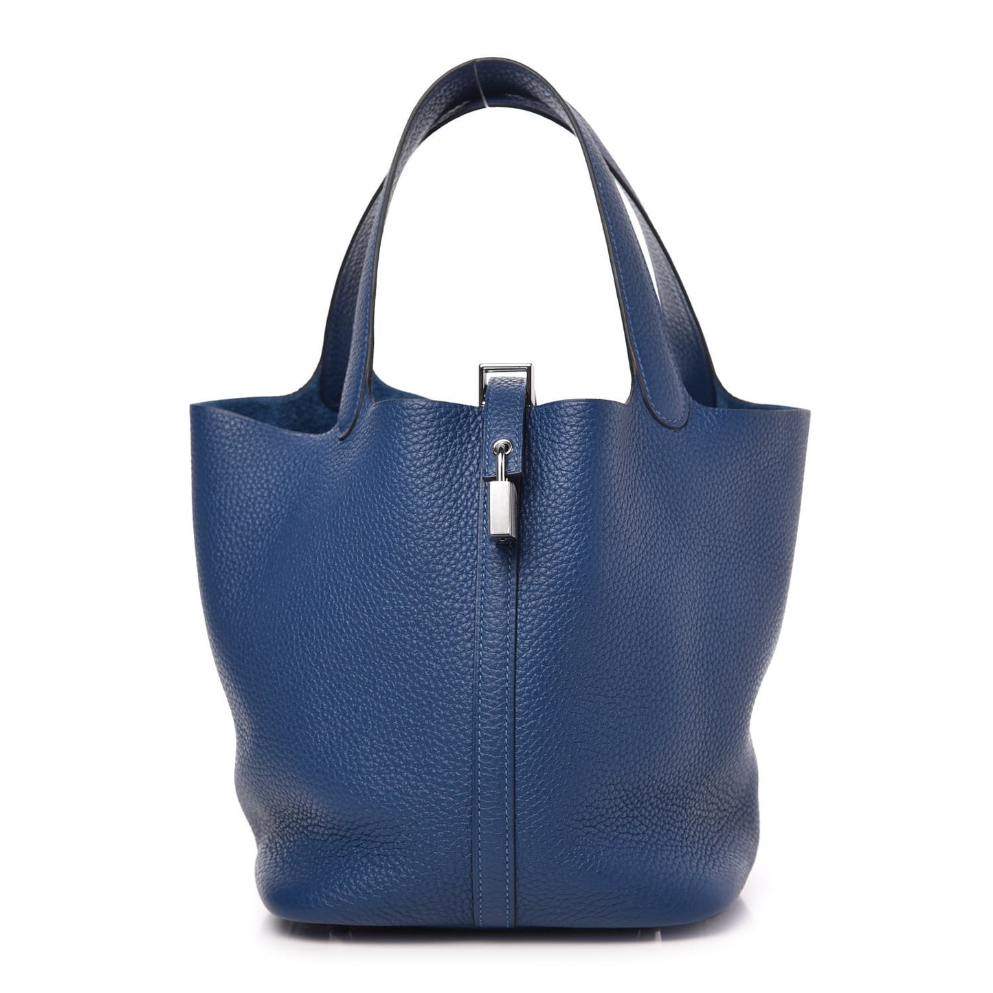 Taurillon Clemence Picotin Lock 22 MM Deep Bleu