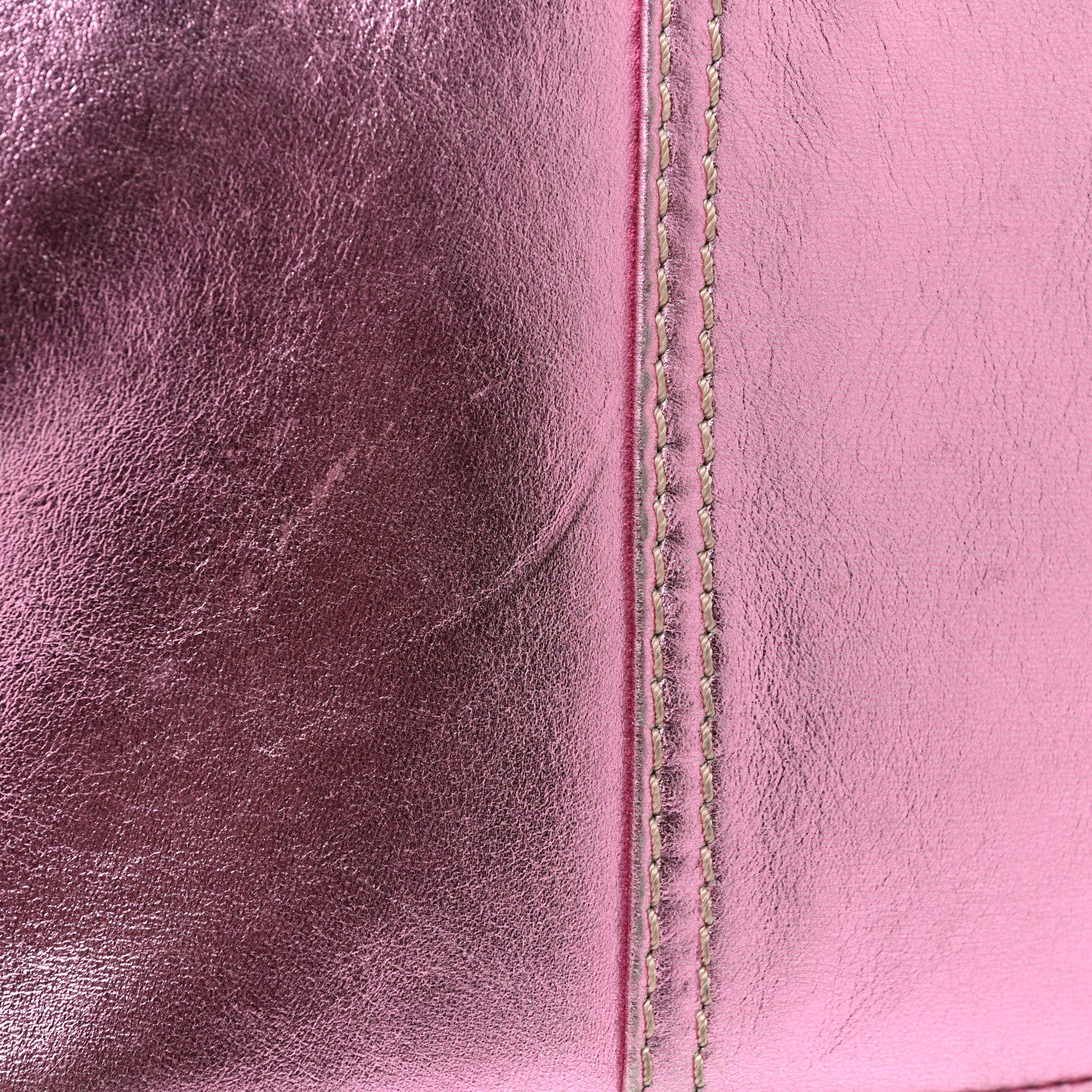 Celine Metallic Lambskin Quilted Boogie Satchel Pink 24 of 26