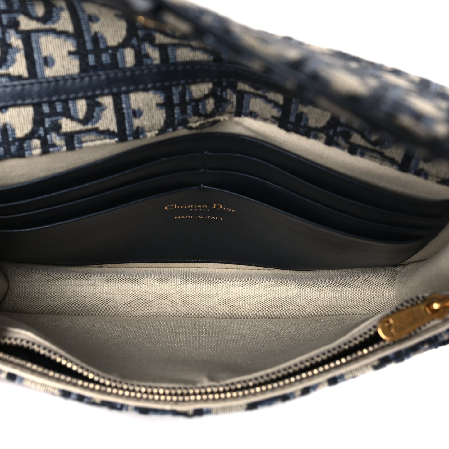 Oblique Saddle Chain Pouch Blue