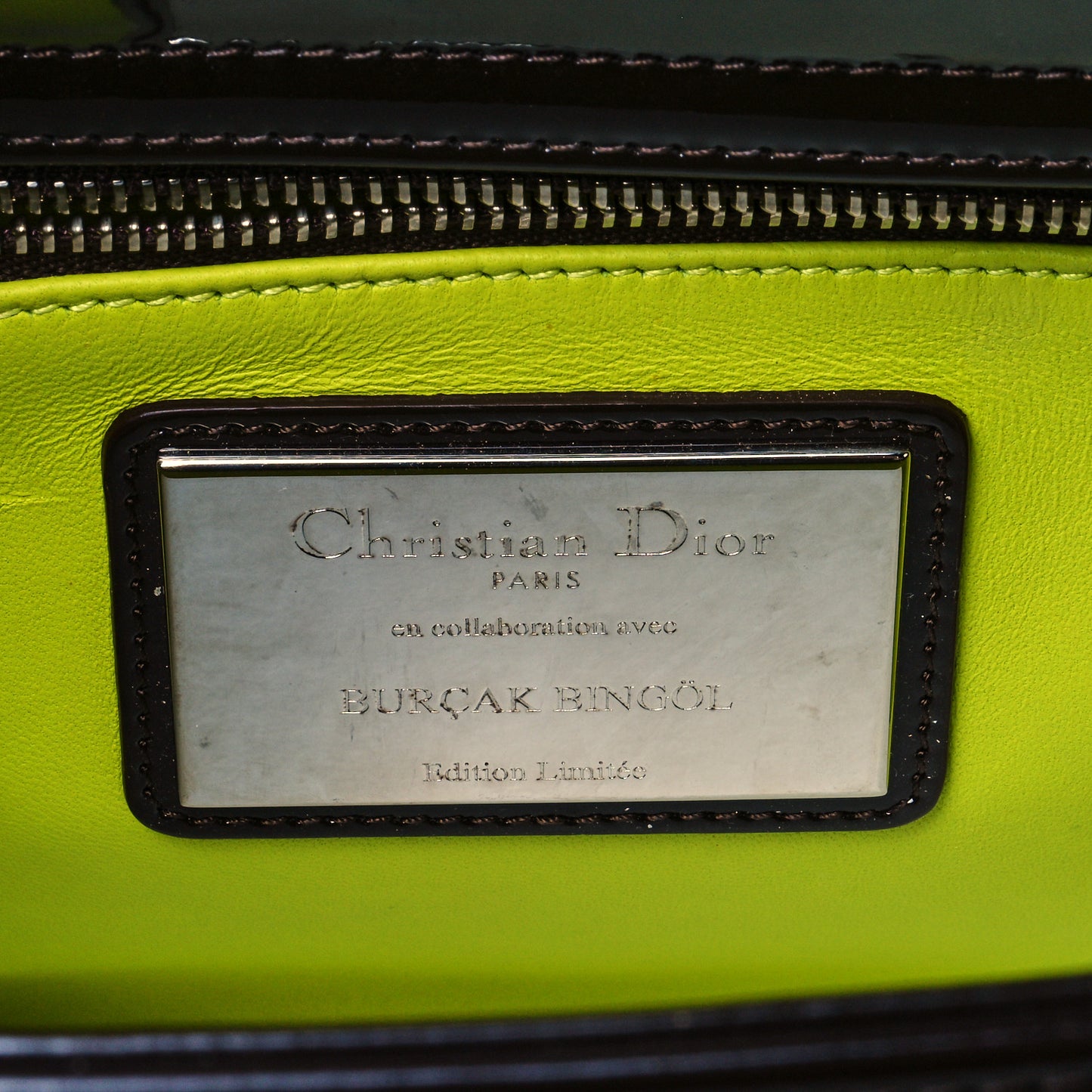 Patent Calfskin Medium Burcak Bingol Of Turkey Lady Dior Art Black Multicolor