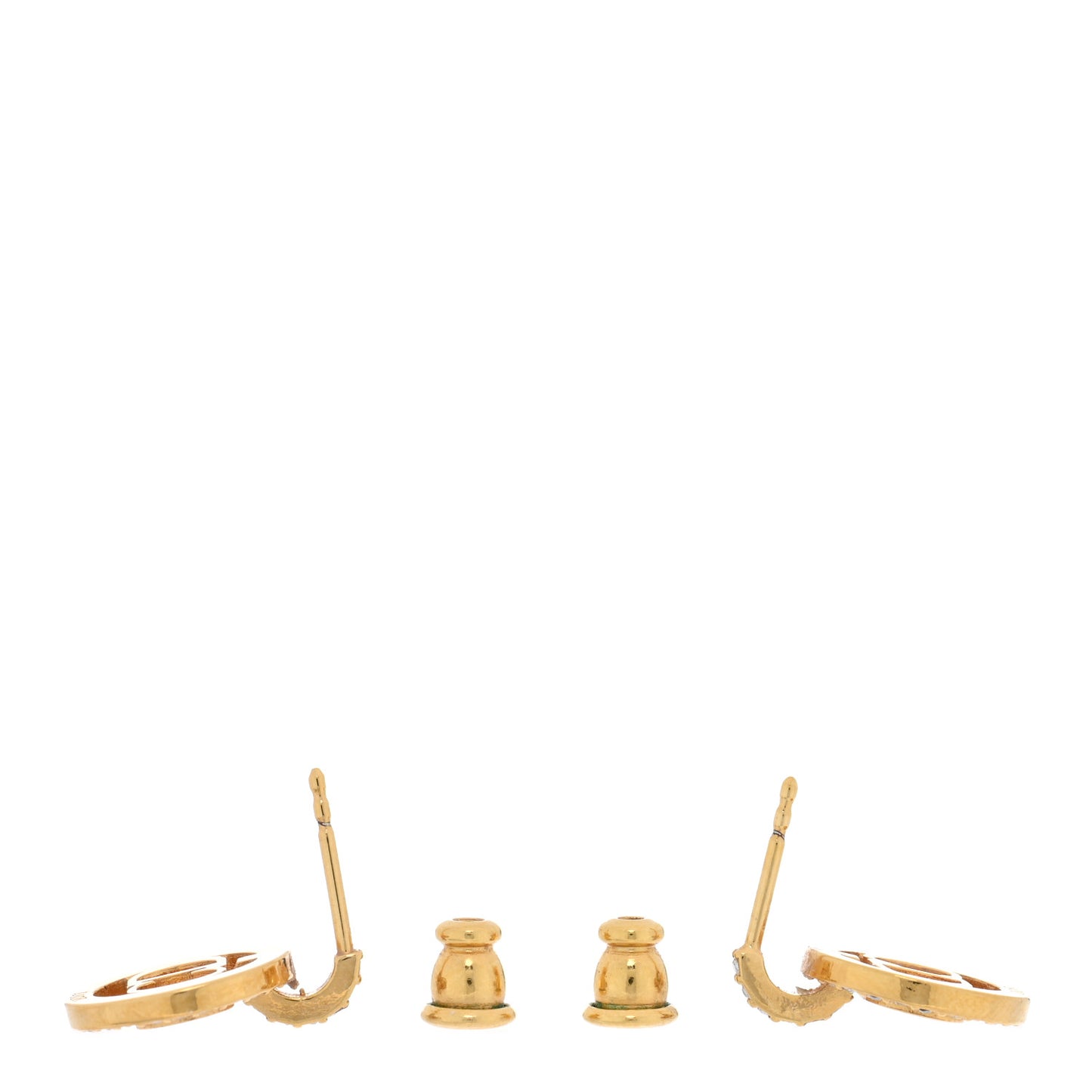 Crystal Clair D Lune Drop Earrings Gold