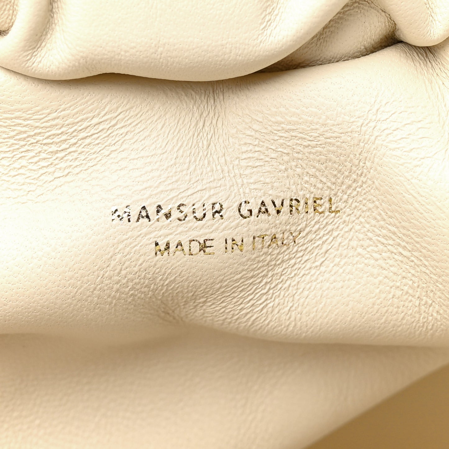 Lambskin Mini Cloud Clutch Pearl