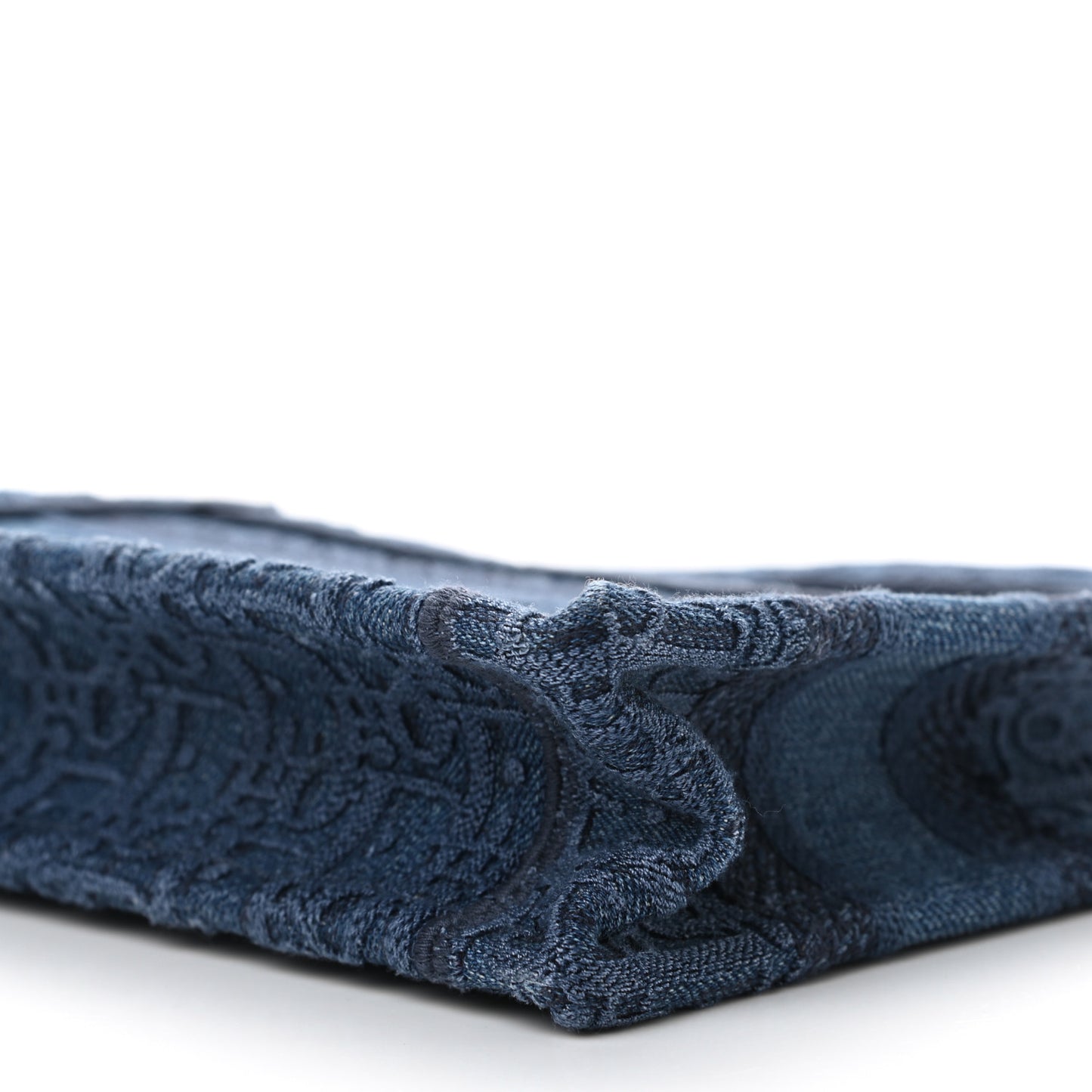 Oblique Denim Mini Book Tote Blue