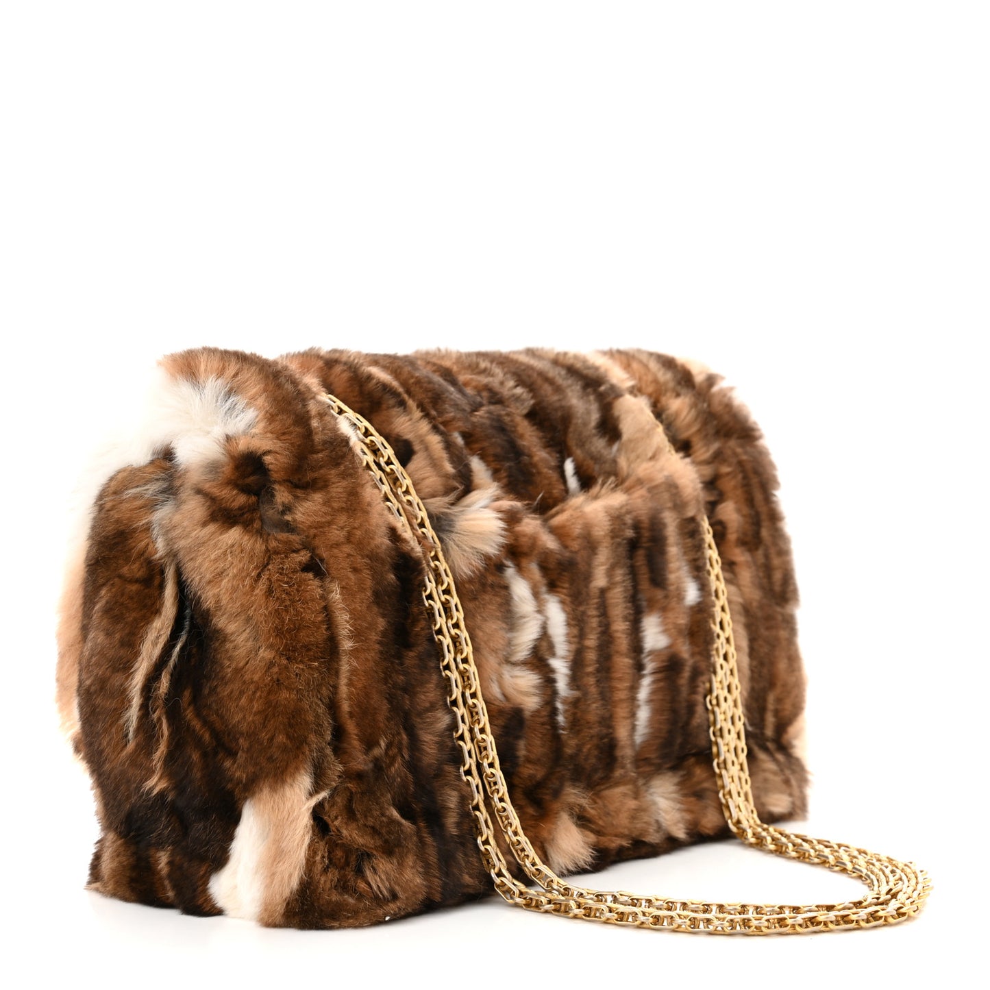Rabbit Fur 2.55 Reissue 226 Flap Brown White