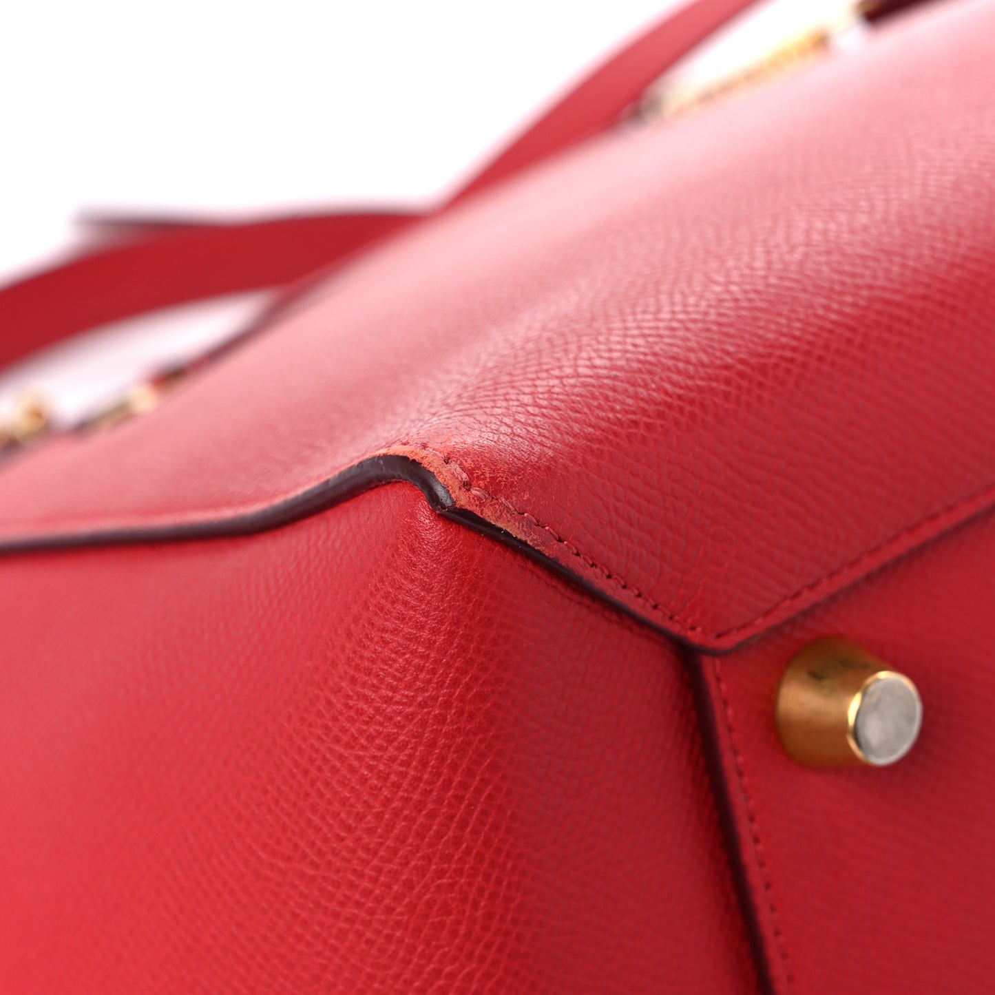 Grained Calfskin Mini Belt Bag Coquelicot