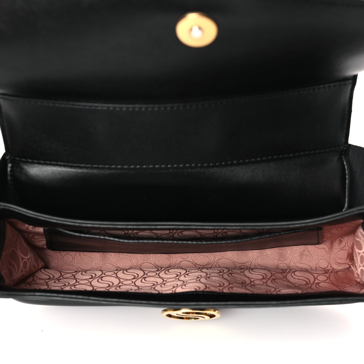 Eco Alter Nappa Padded S Wave Shoulder Bag Black