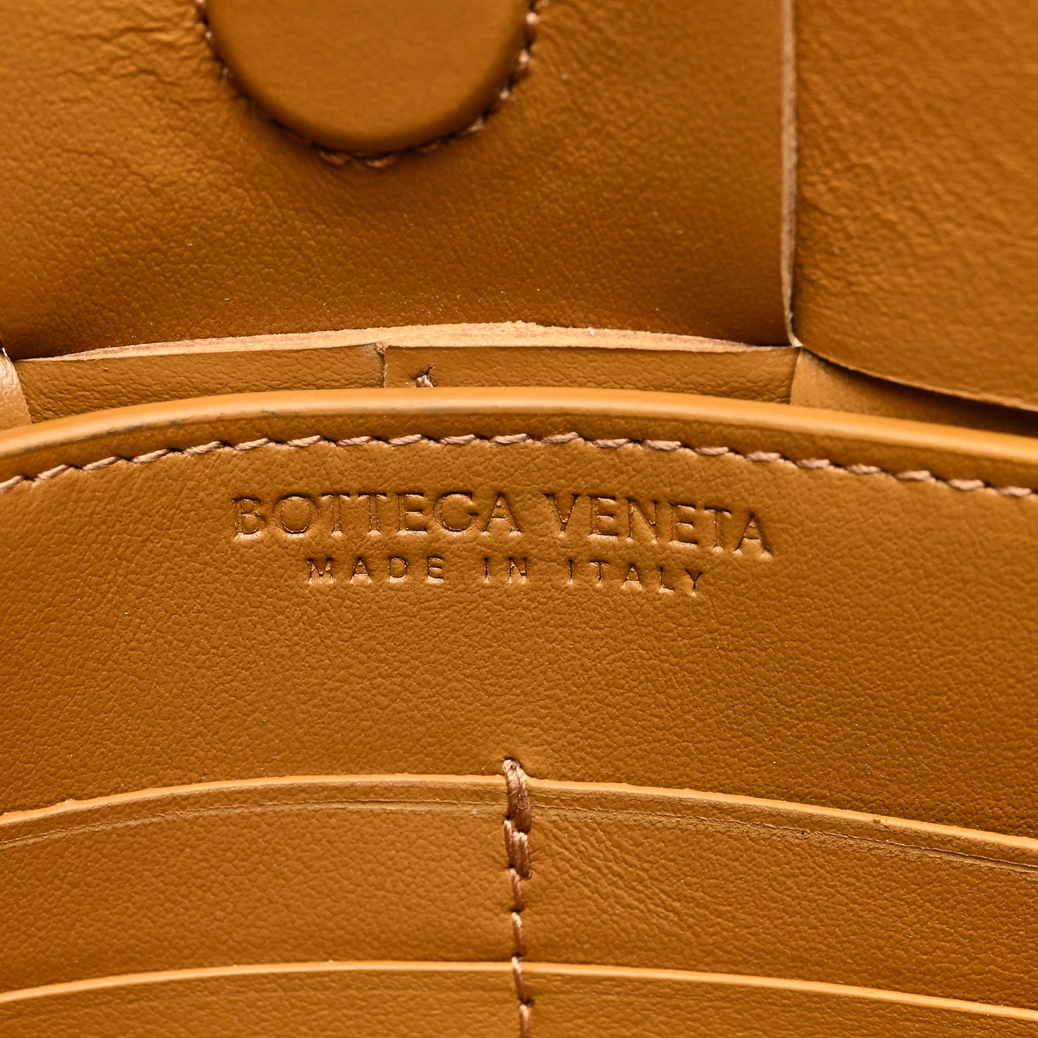 Bottega Veneta Calfskin Maxi Intrecciato Cassette Pouch On Strap Camel 6 of 9