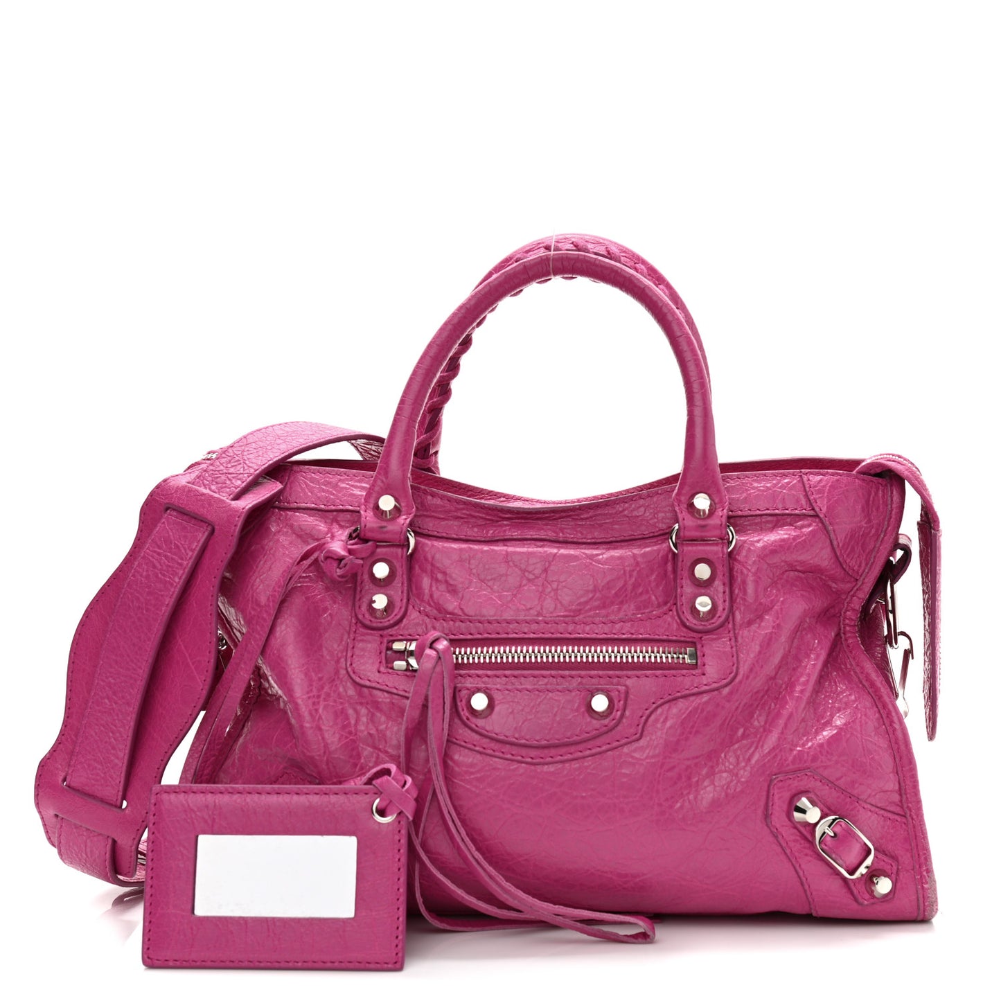 Agneau Classic Silver Hardware S City Rose Magenta