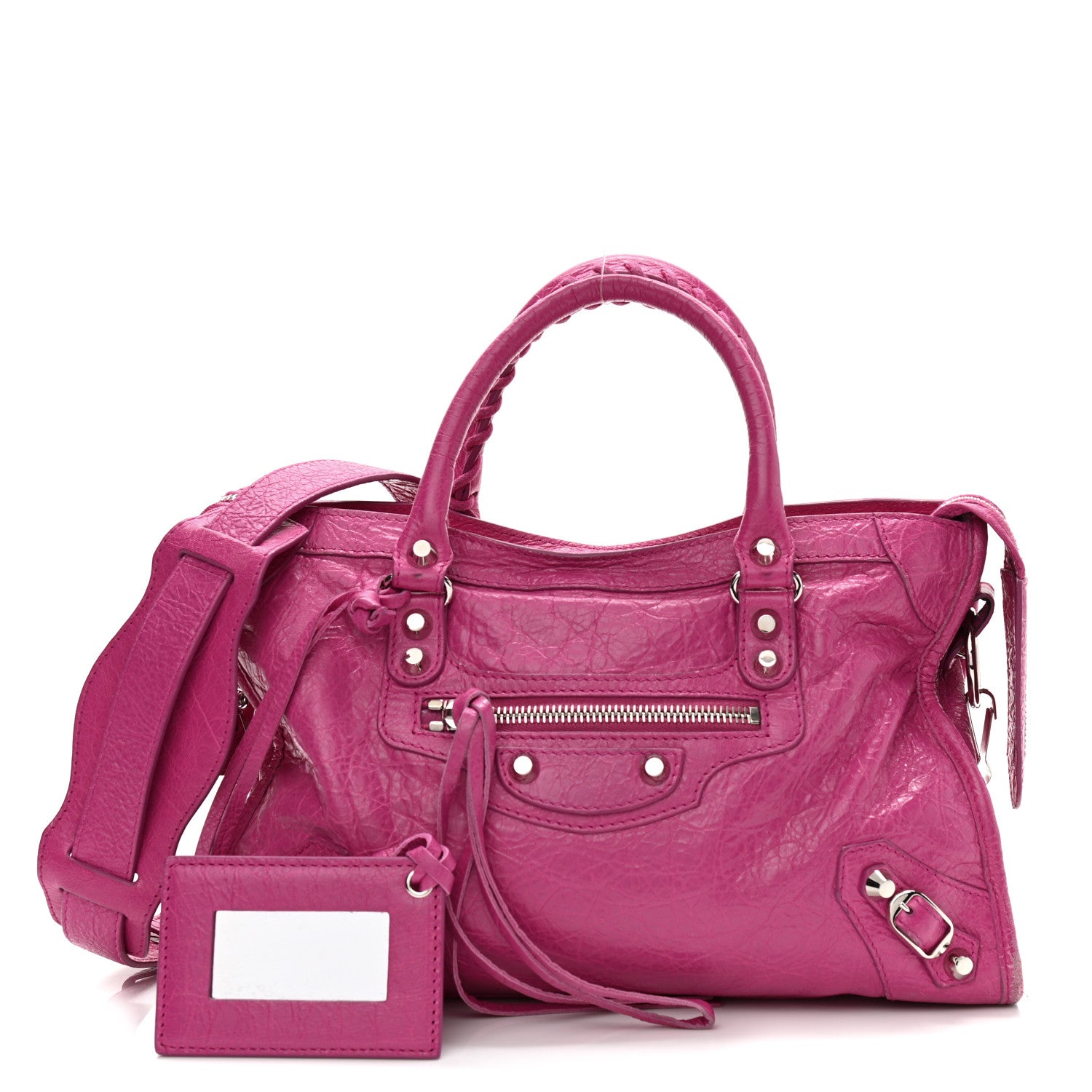 Balenciaga Agneau Classic Silver Hardware S City Rose Magenta 1 of 12